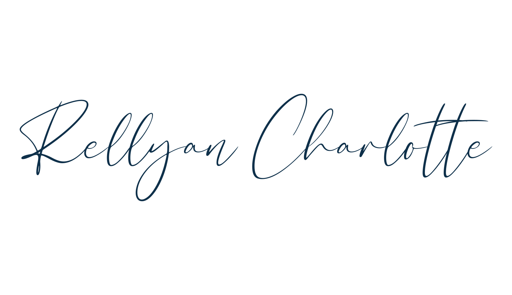 Rellyan Charlotte, handwriting font preview