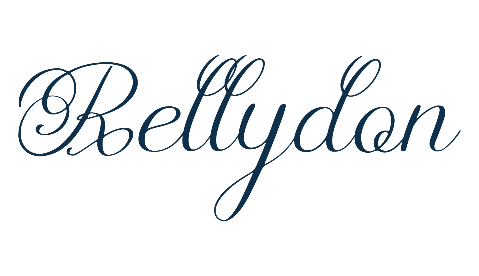 Rellydon, calligraphy font preview