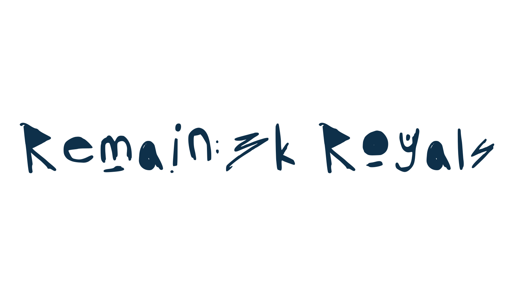 Remain3k Royals, trash font preview