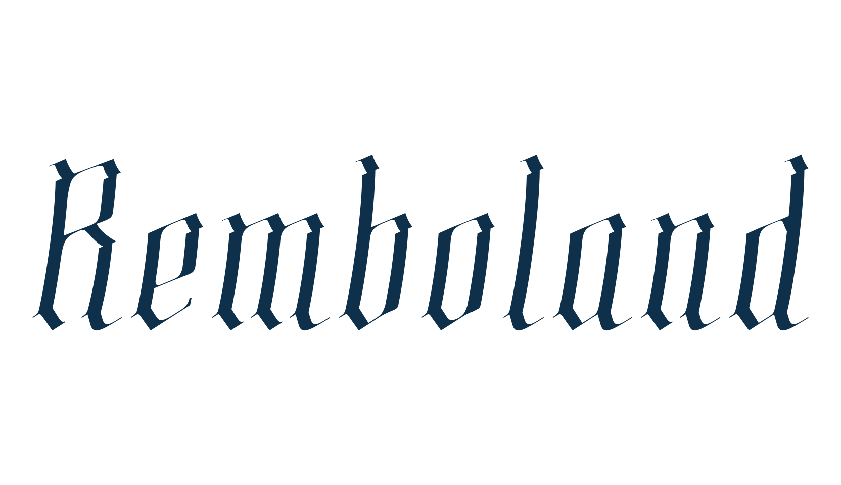 Remboland, fancy various gothic font preview