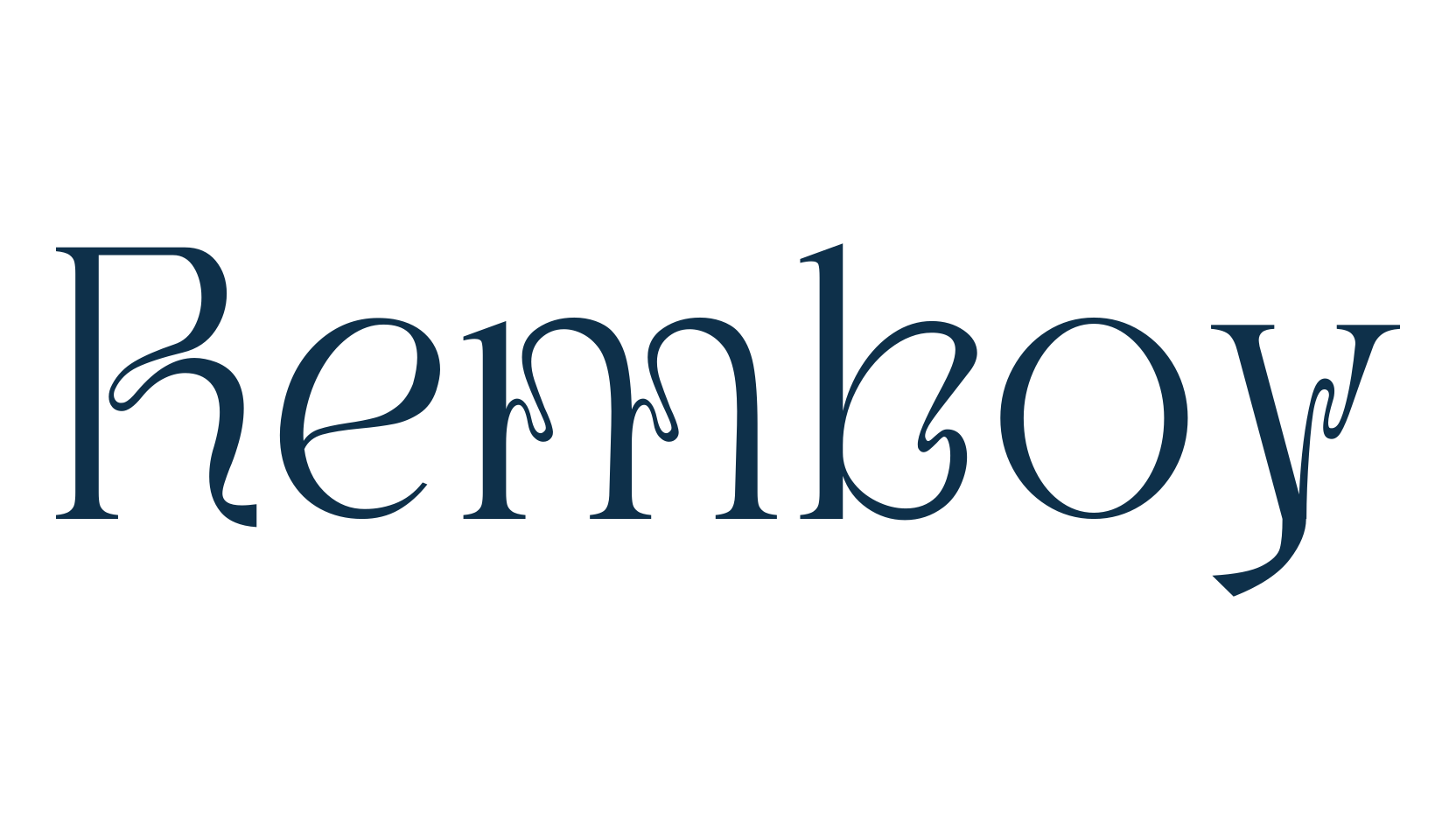 Remboy, fancy retro decorative font preview