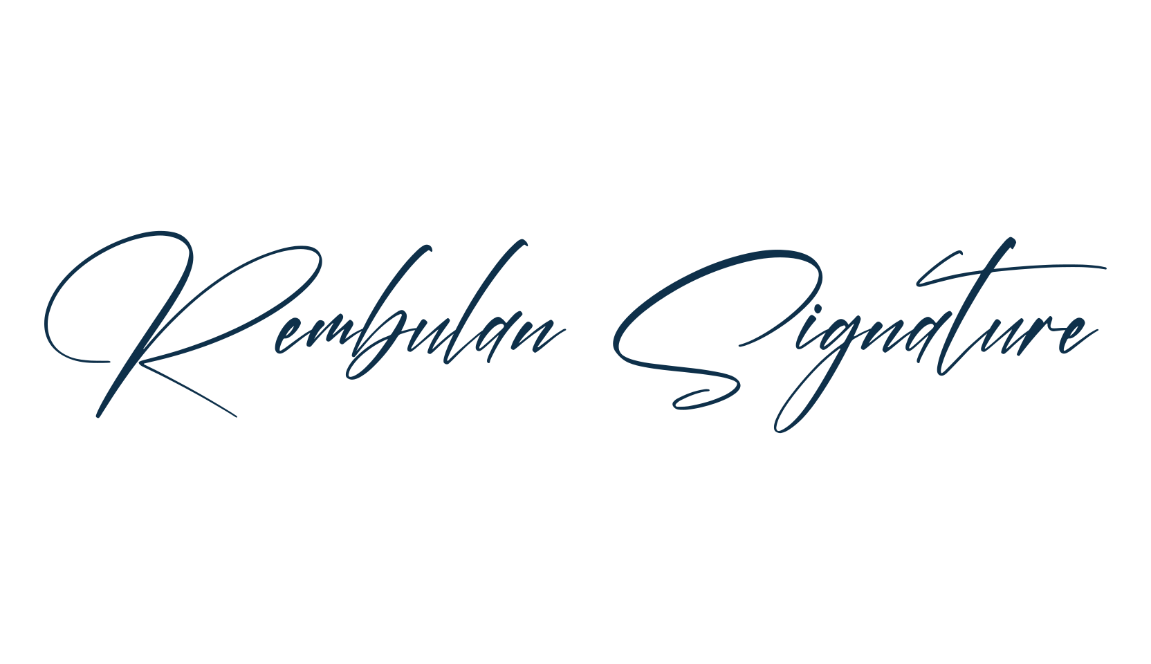 Rembulan Signature, script handwritten fancy decorative calligraphy font preview
