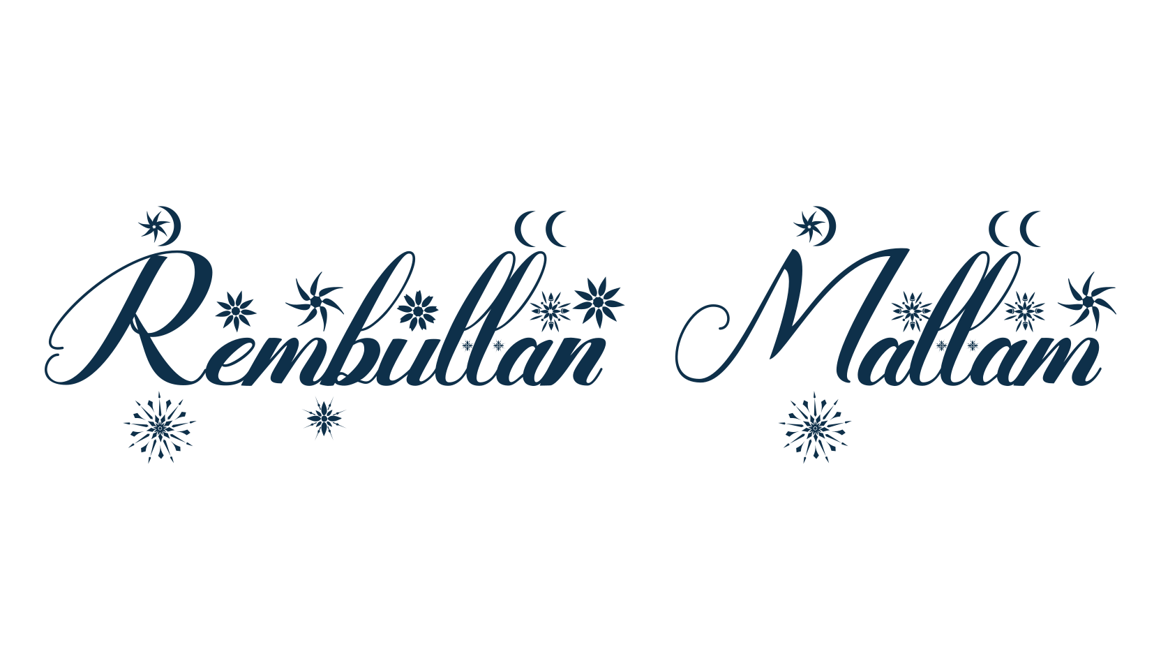 Rembullan Mallam, fancy decorative font preview