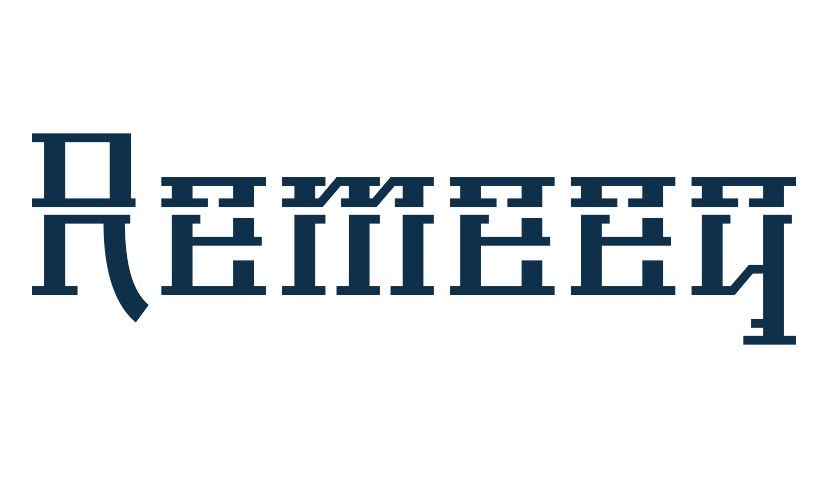 Remeeq, techno sci-fi font preview
