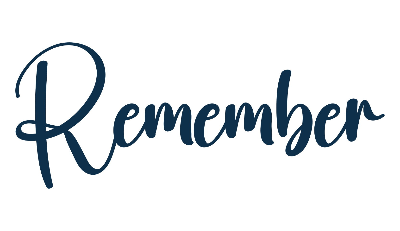 Remember (remember-3), handwriting font preview
