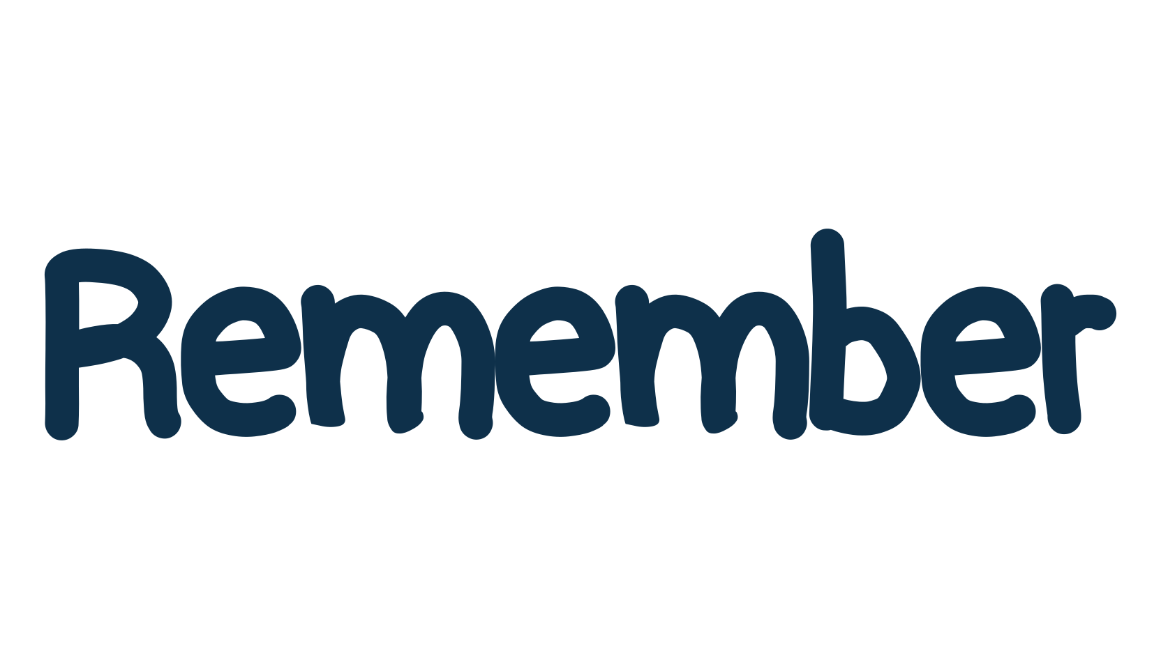 Remember, cartoon font preview