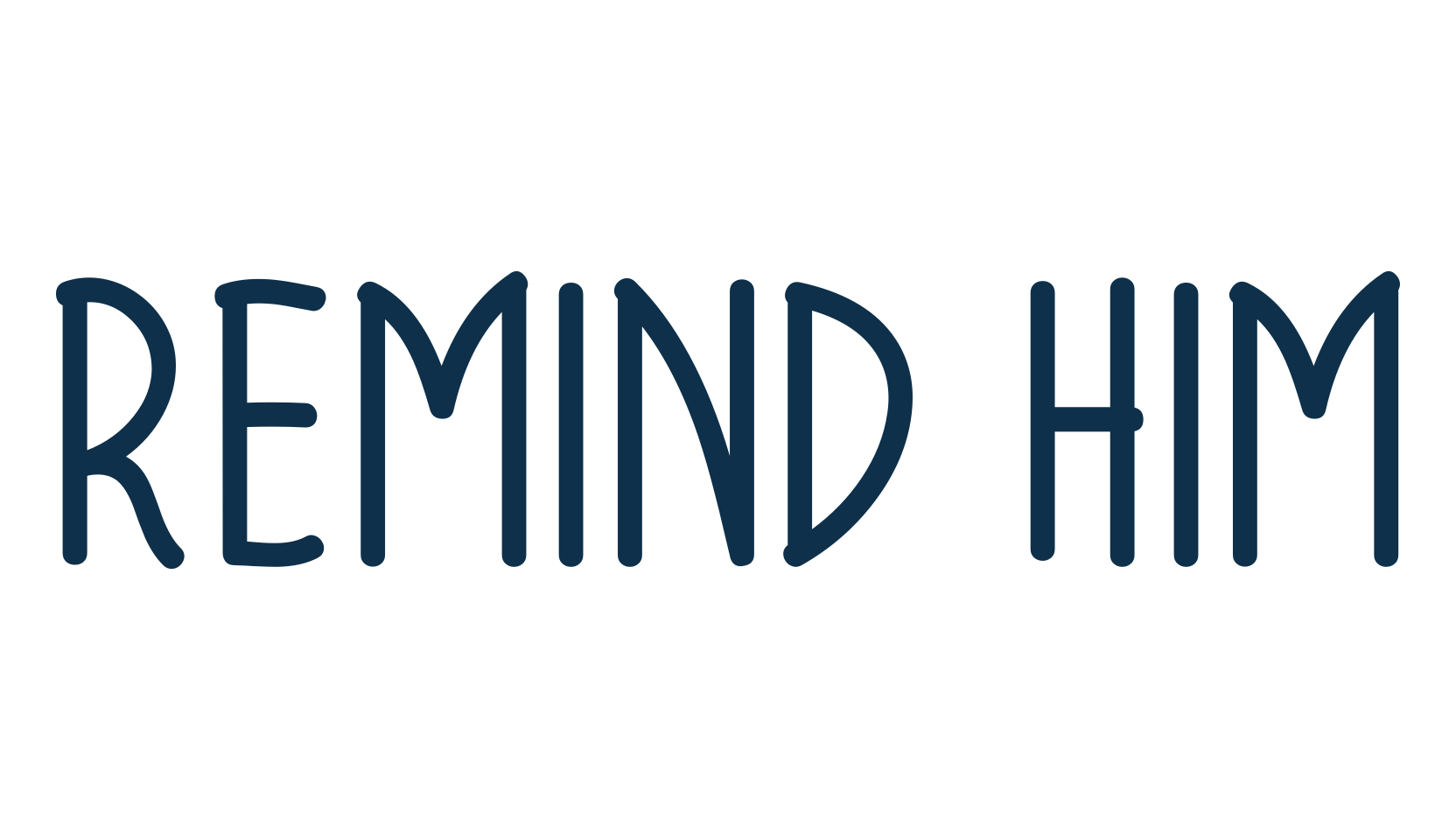Remind Him, script handwritten fancy decorative calligraphy font preview