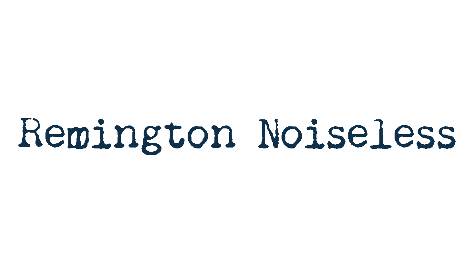 Remington Noiseless, fancy typewriter decorative font preview