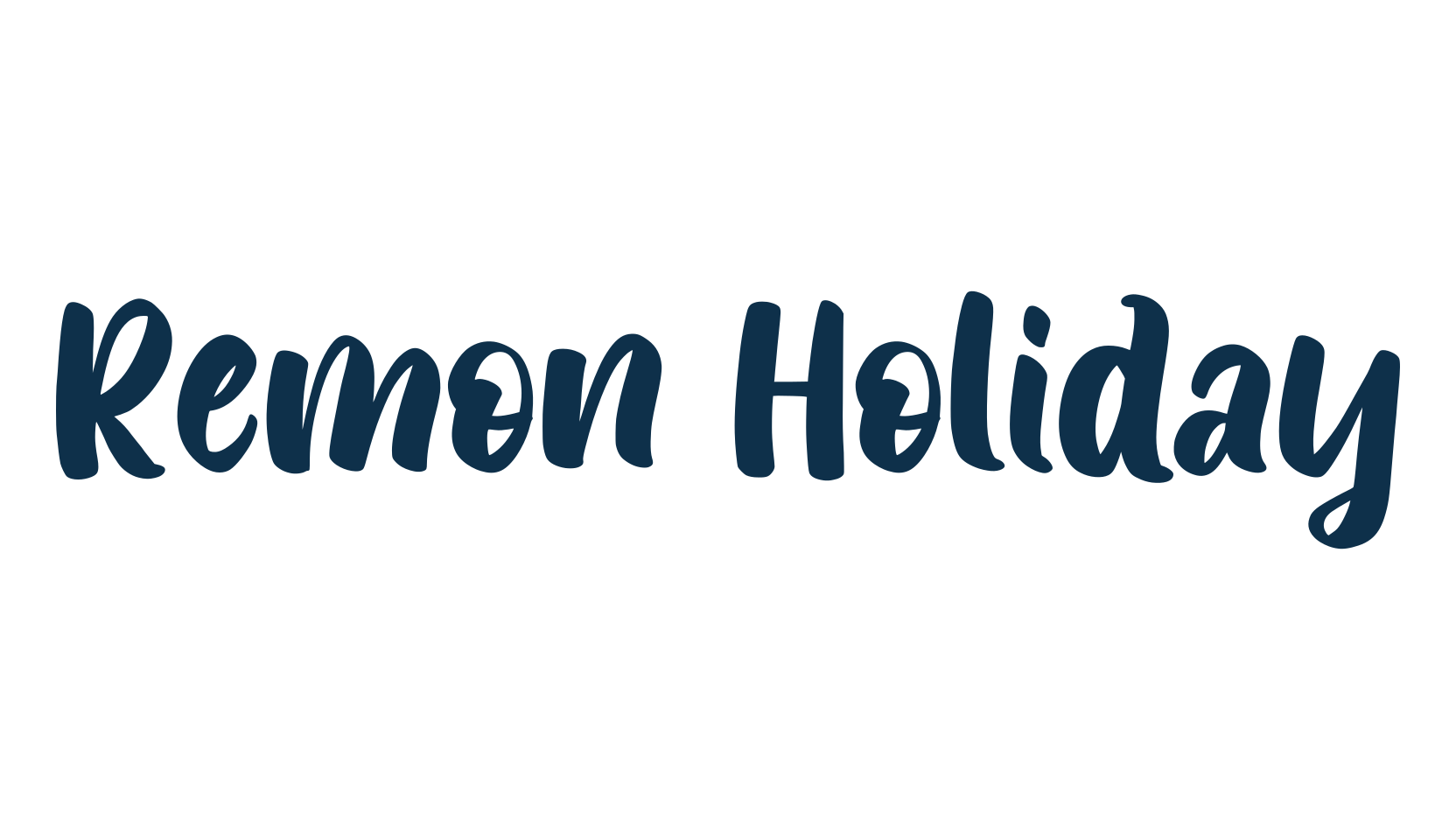Remon Holiday, fancy decorative font preview