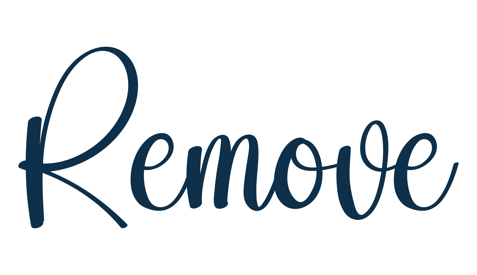 Remove, script handwritten fancy decorative calligraphy font preview