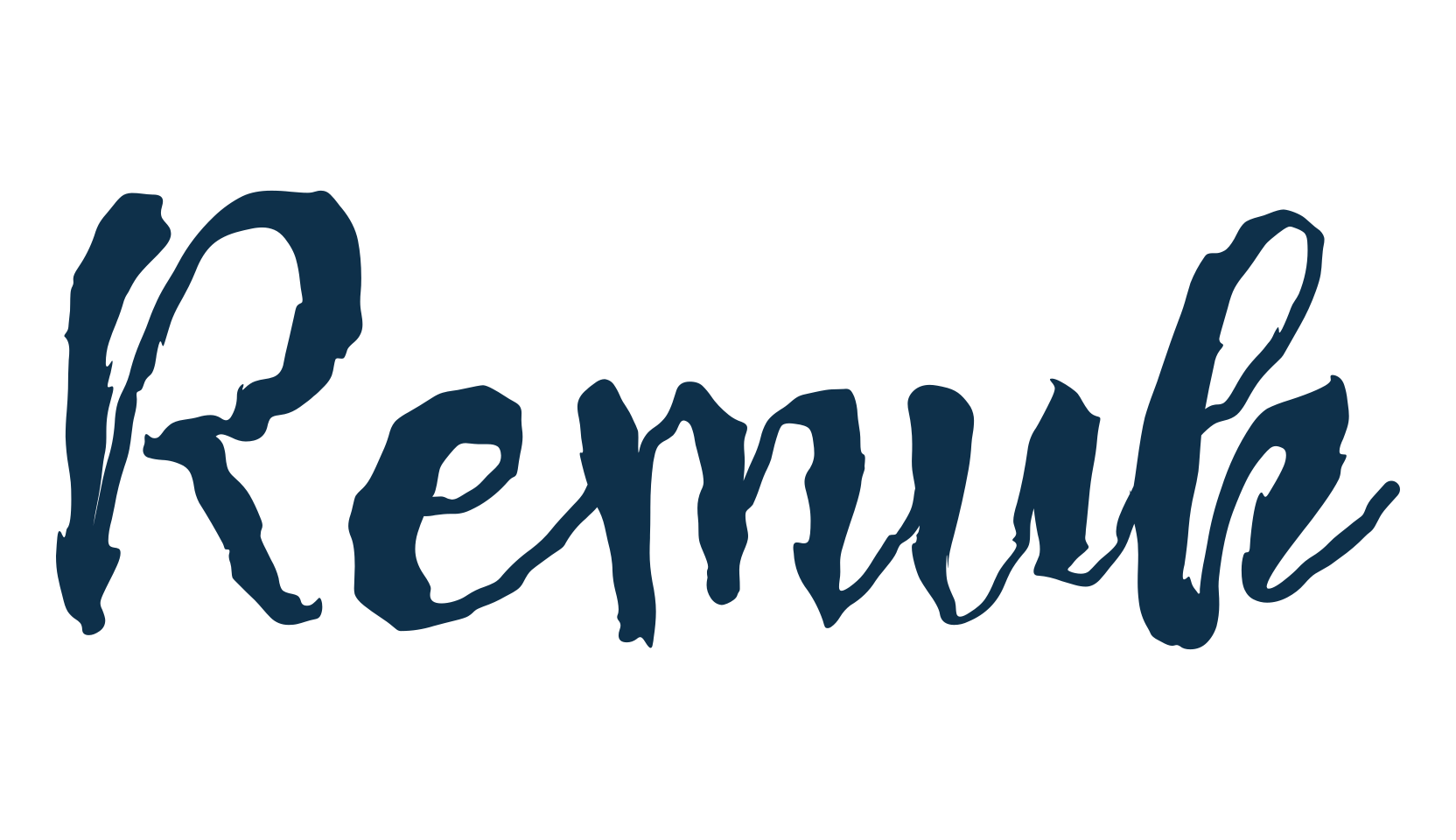 Remuk, trash font preview