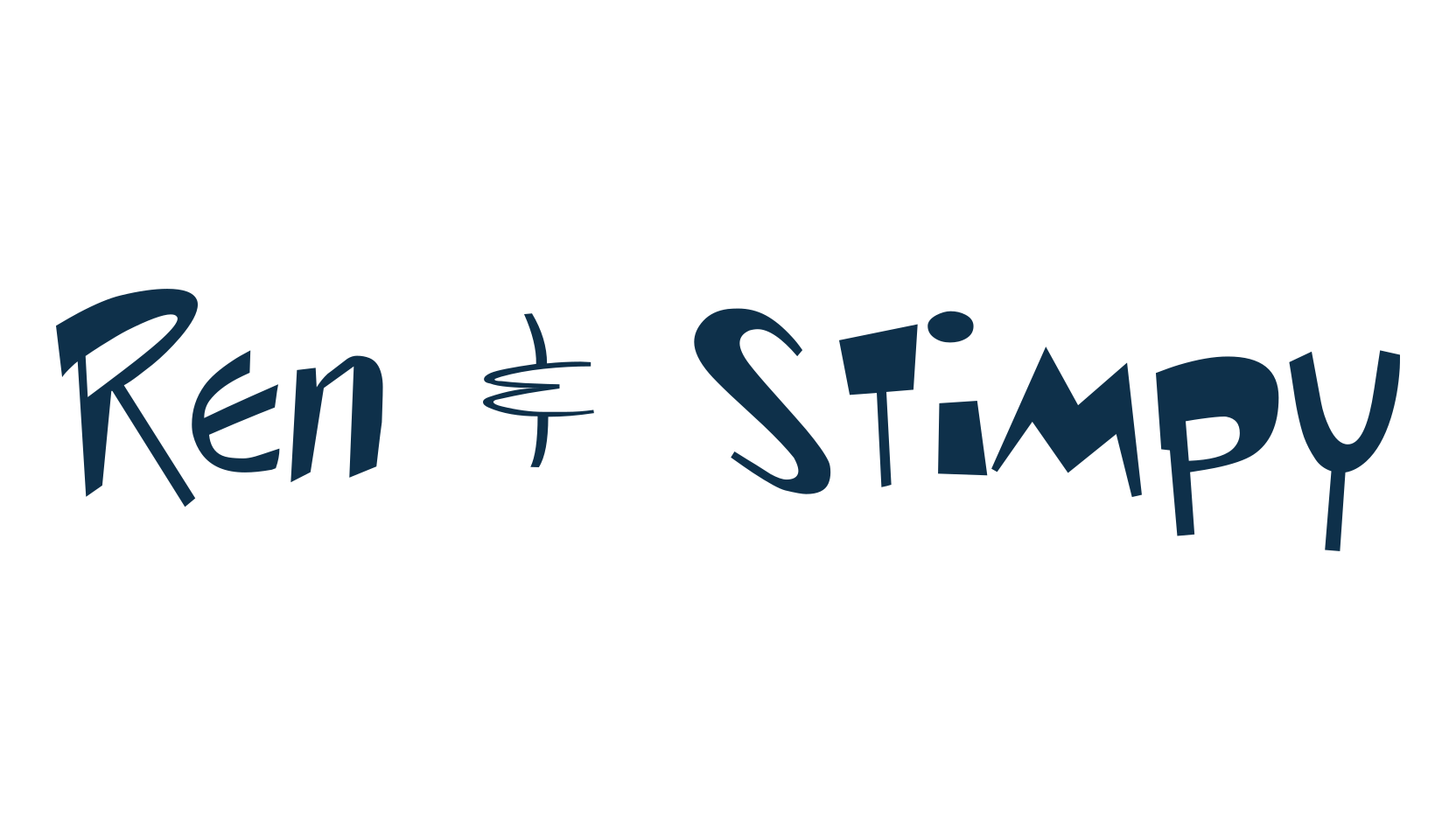 Ren & Stimpy, fancy cartoon decorative font preview