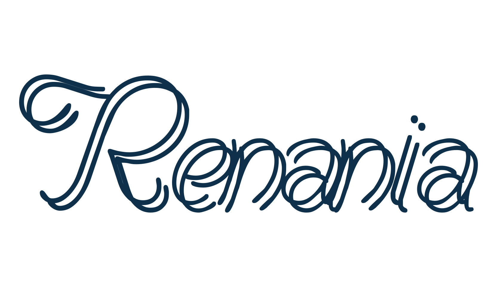 Renania, fancy decorative font preview