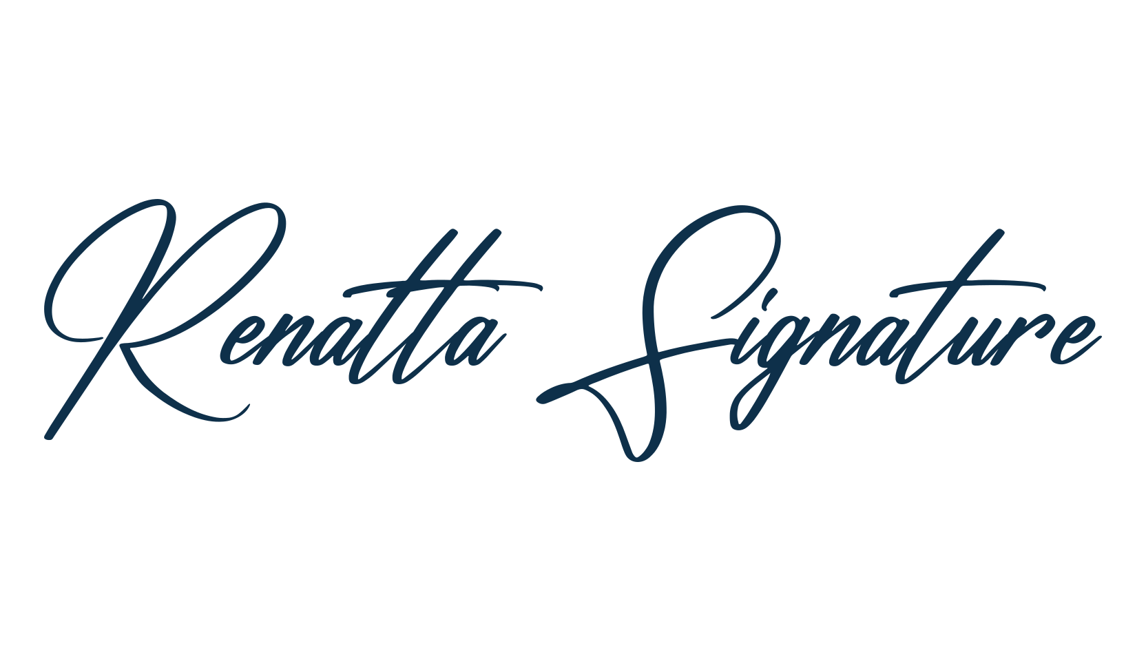 Renatta Signature, handwriting font preview