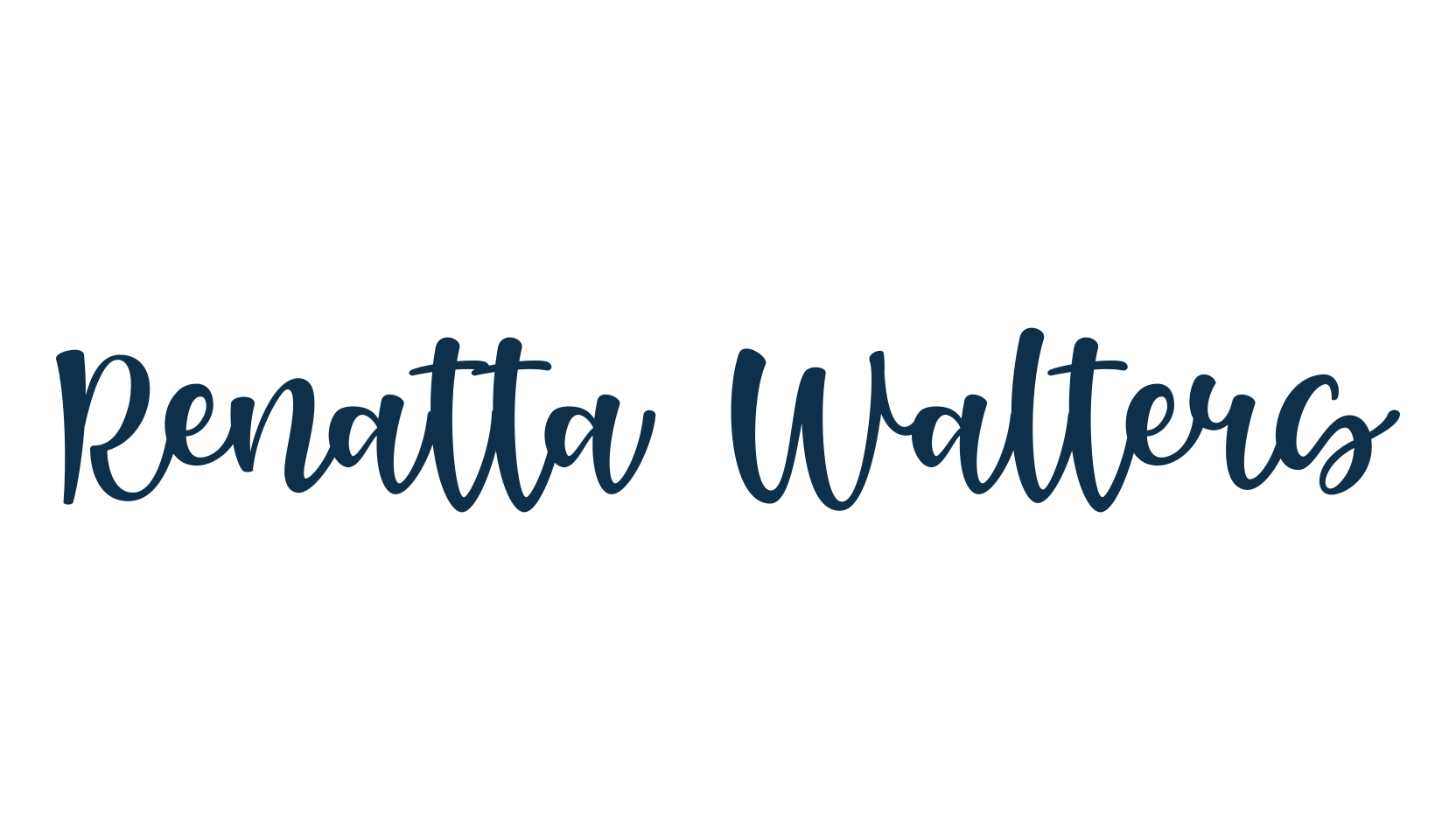 Renatta Walters, fancy decorative font preview