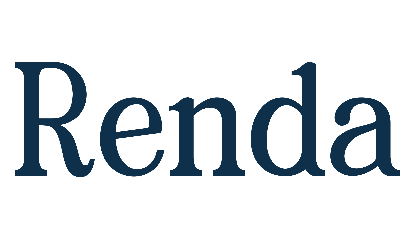 Renda, basic serif font preview