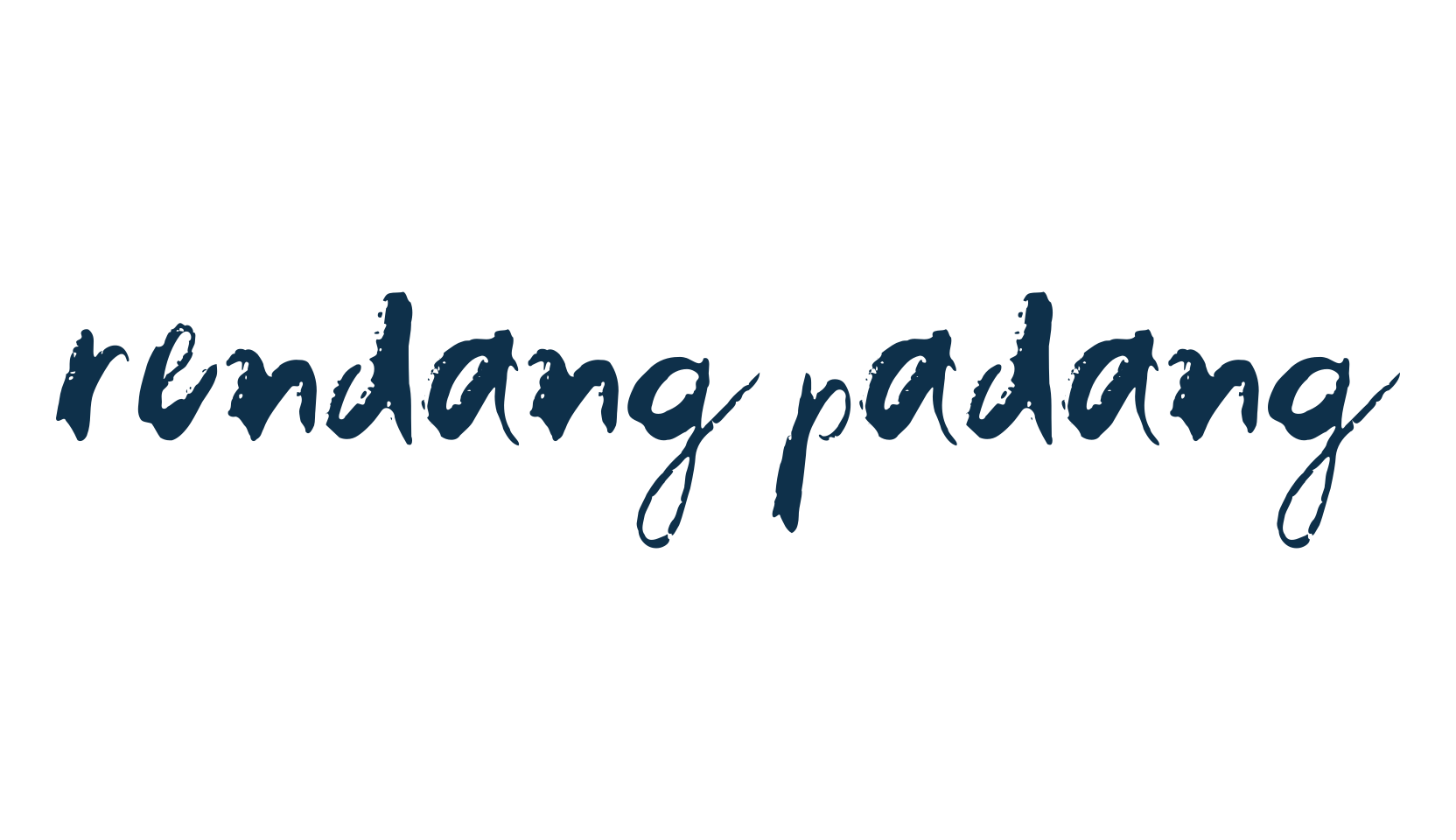 Rendang Padang, brush font preview