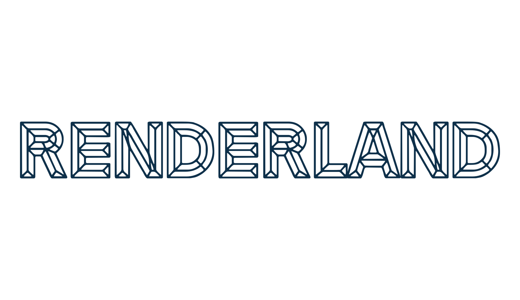 Renderland, fancy decorative font preview