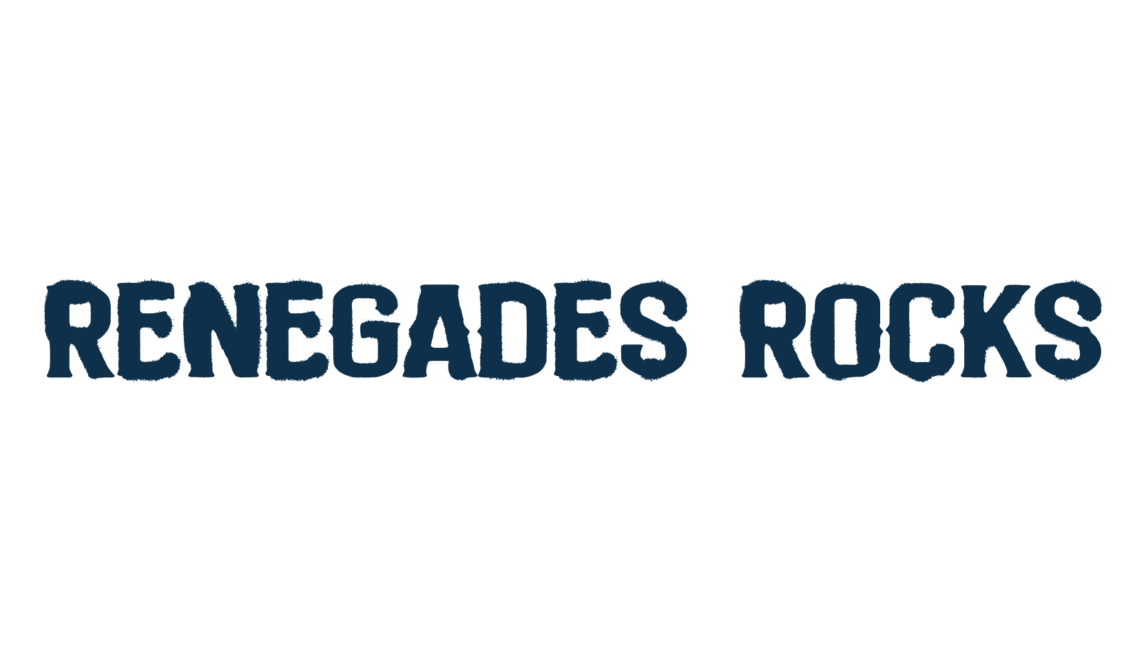 Renegades Rocks, fancy eroded decorative font preview