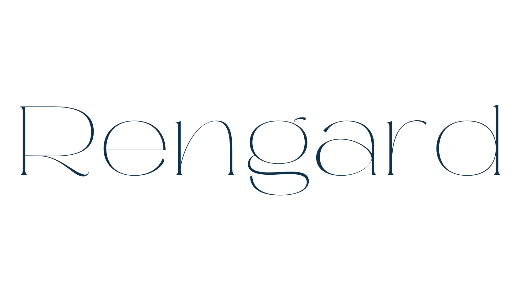 Rengard, basic serif font preview
