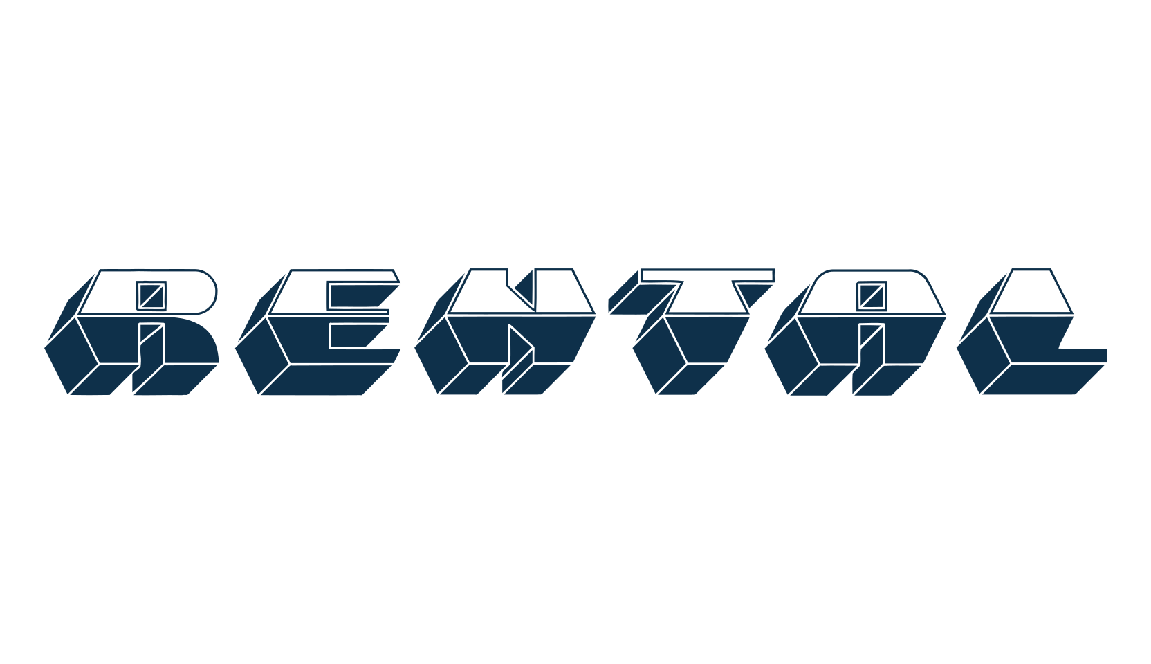 Rental, fancy various decorative font preview
