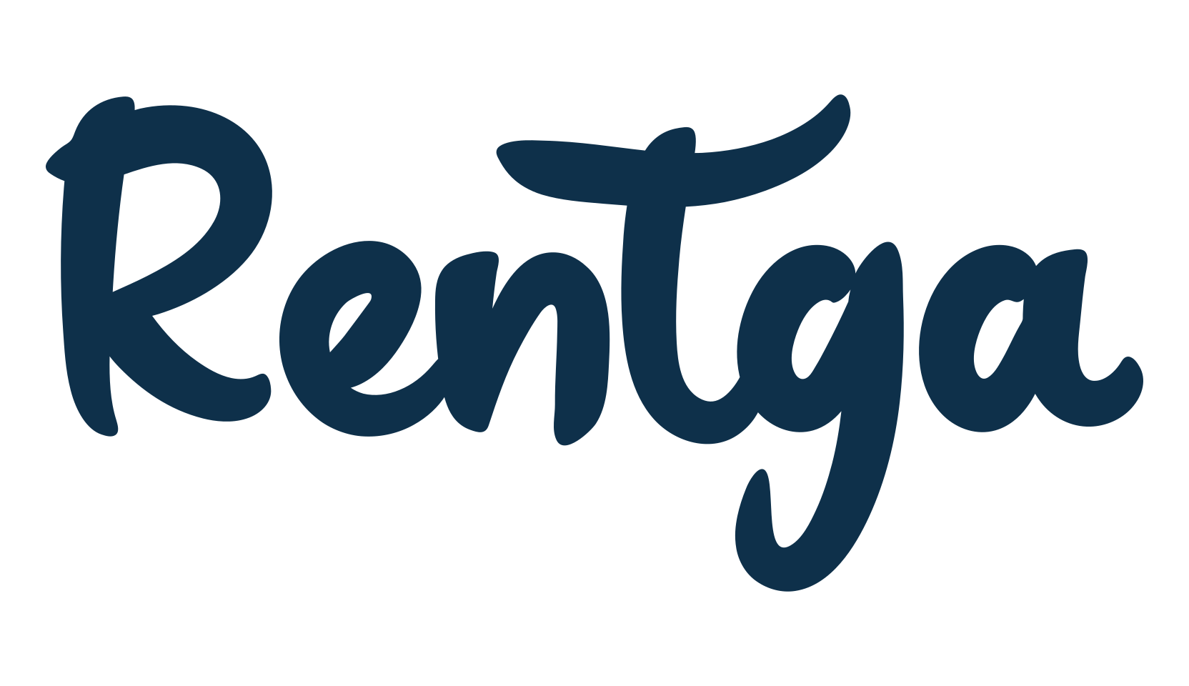 Rentga, script brush fancy decorative calligraphy font preview