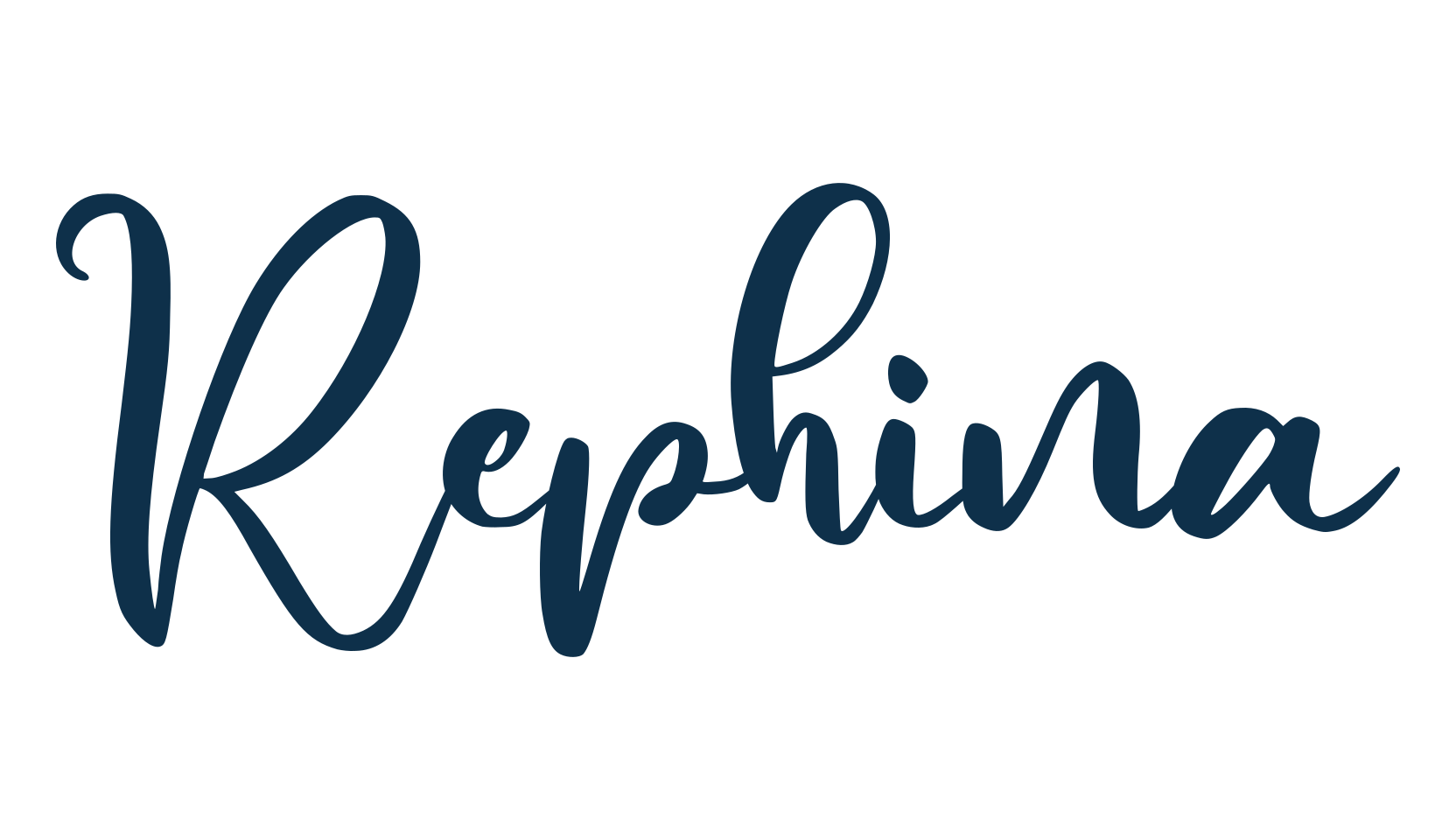 Rephina, fancy decorative font preview