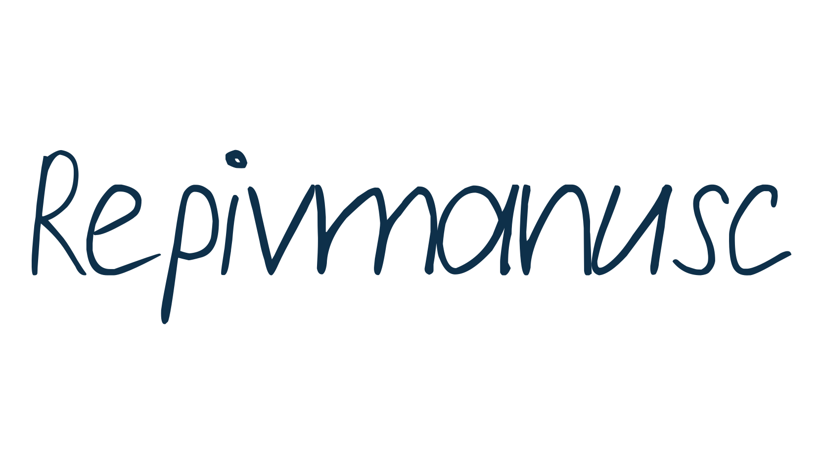 Repivmanusc, script handwritten fancy decorative calligraphy font preview