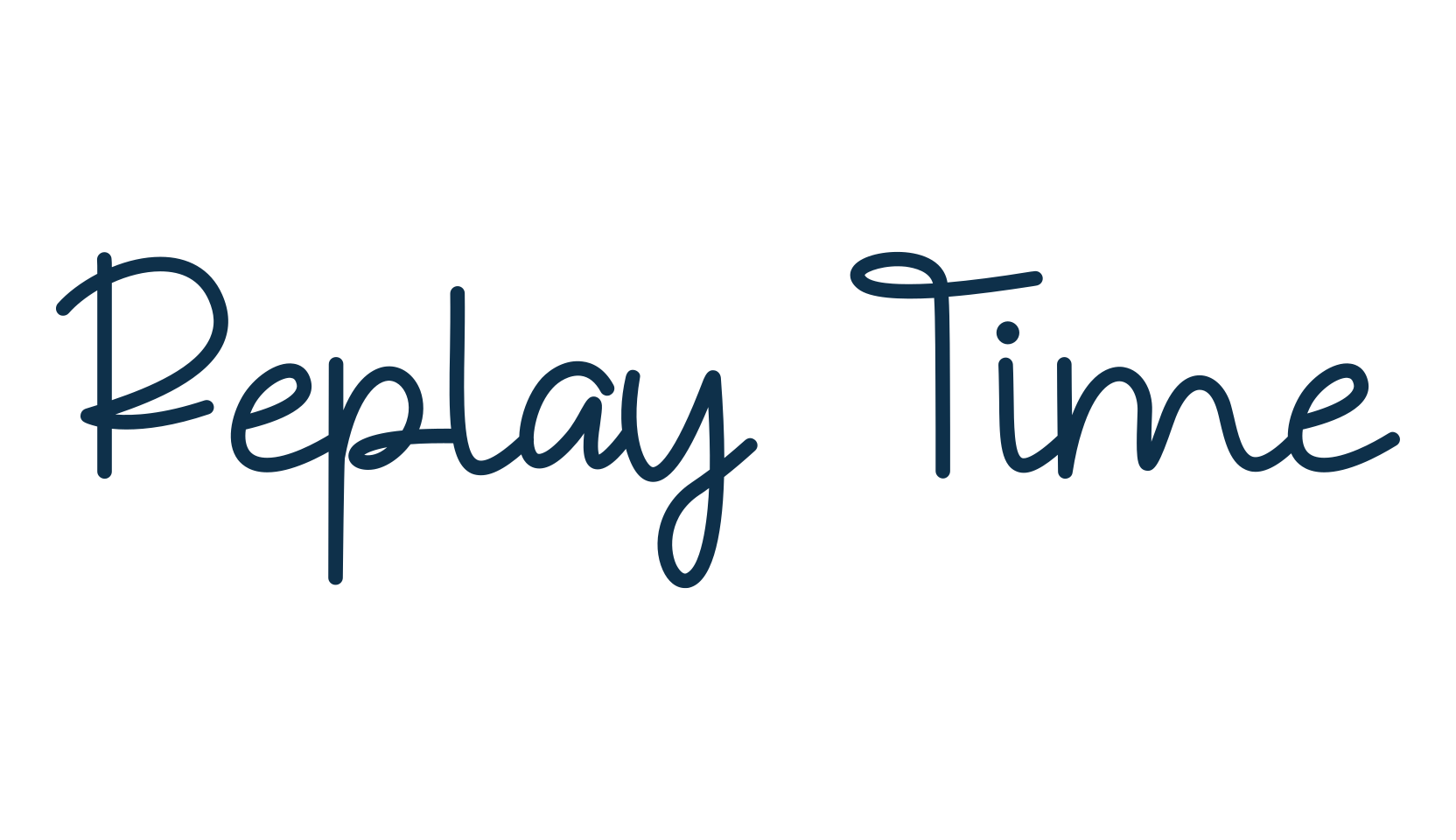 Replay Time, handwriting font preview