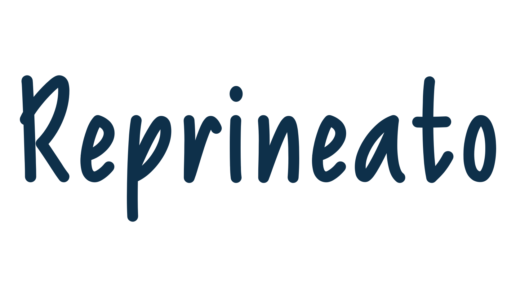 Reprineato, script handwritten fancy decorative calligraphy font preview