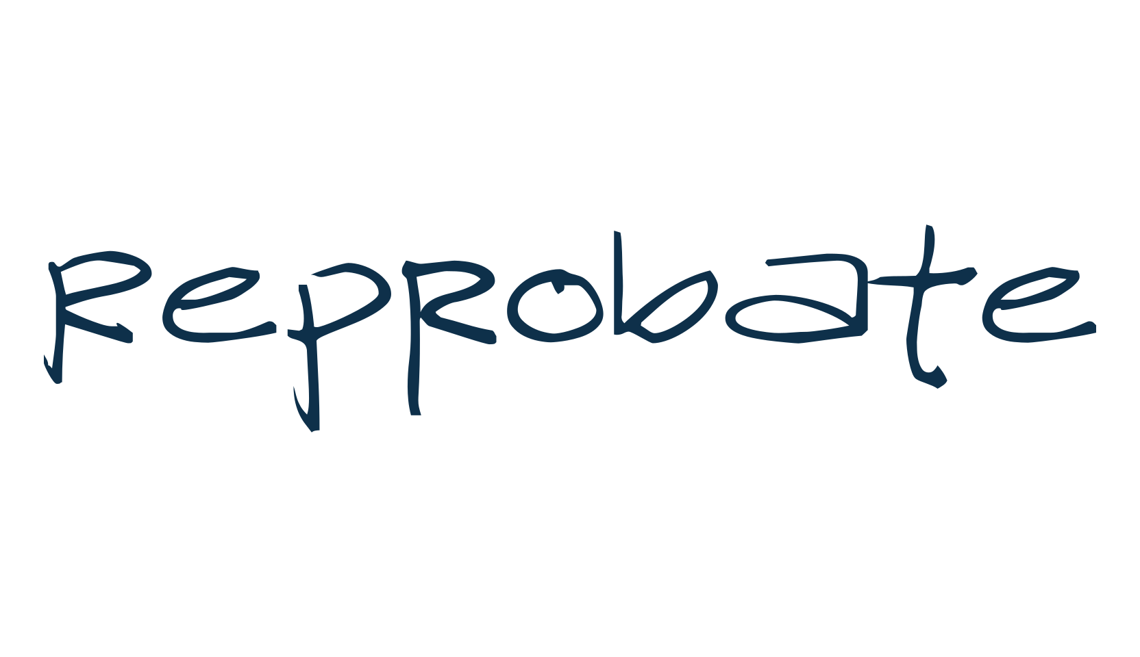 Reprobate, script handwritten fancy decorative calligraphy font preview