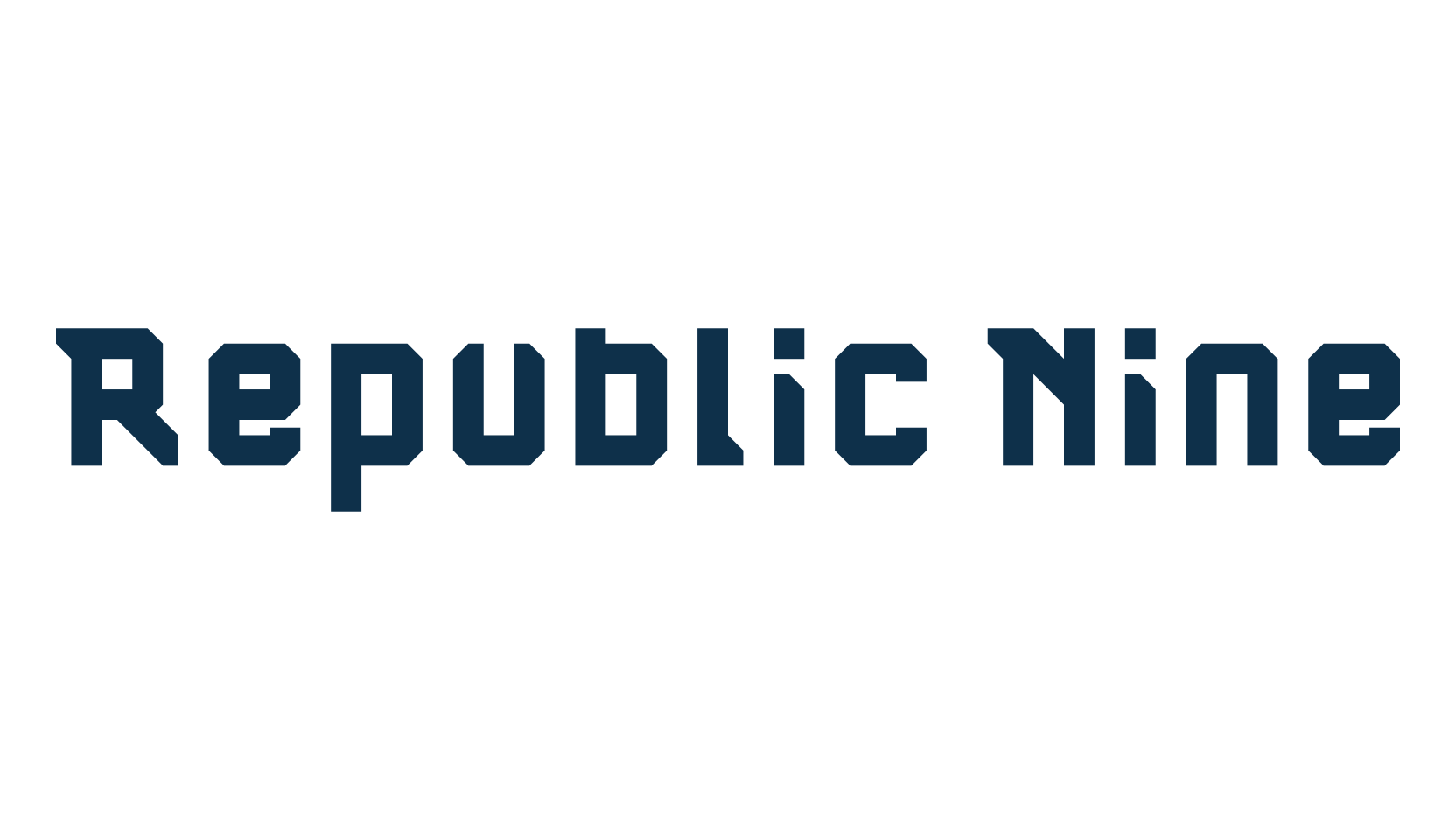 Republic Nine, techno sci-fi font preview