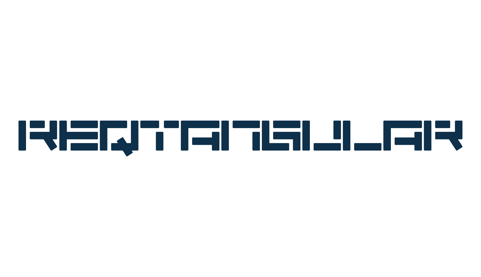 Reqtangular, sci-fi font preview