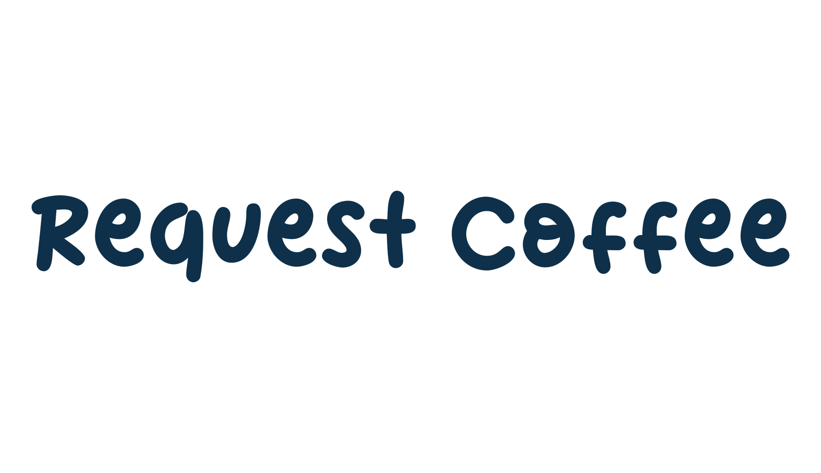 Request Coffee, fancy cartoon decorative font preview