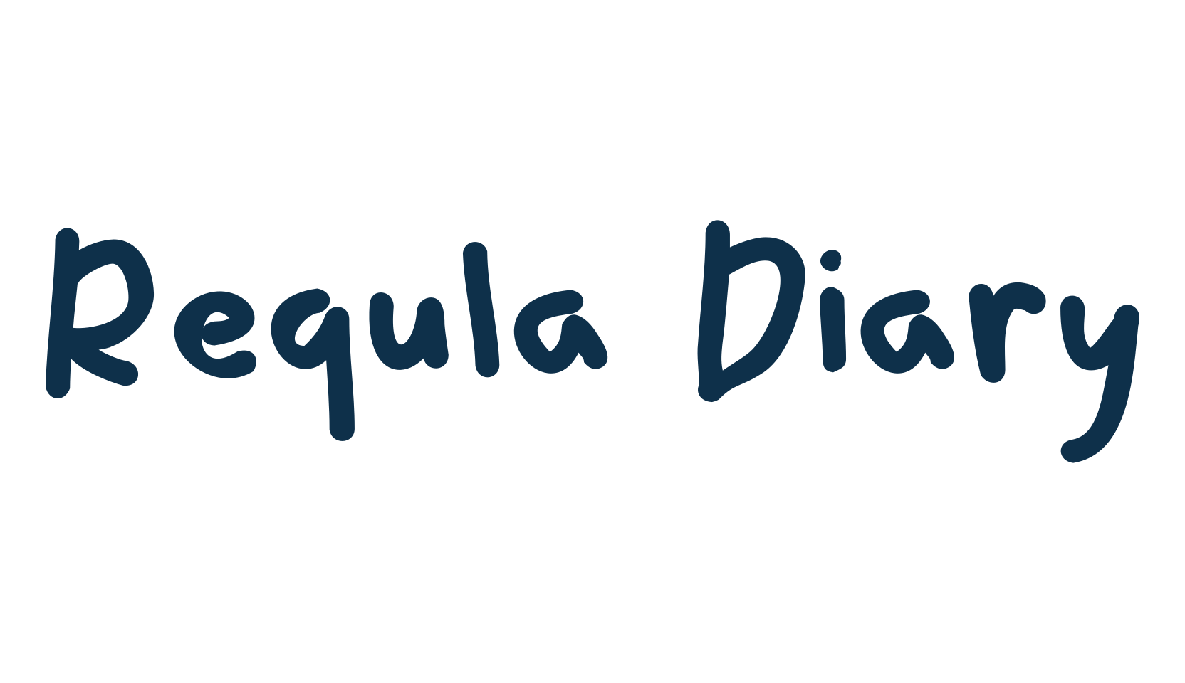 Requla Diary, script handwritten fancy decorative calligraphy font preview