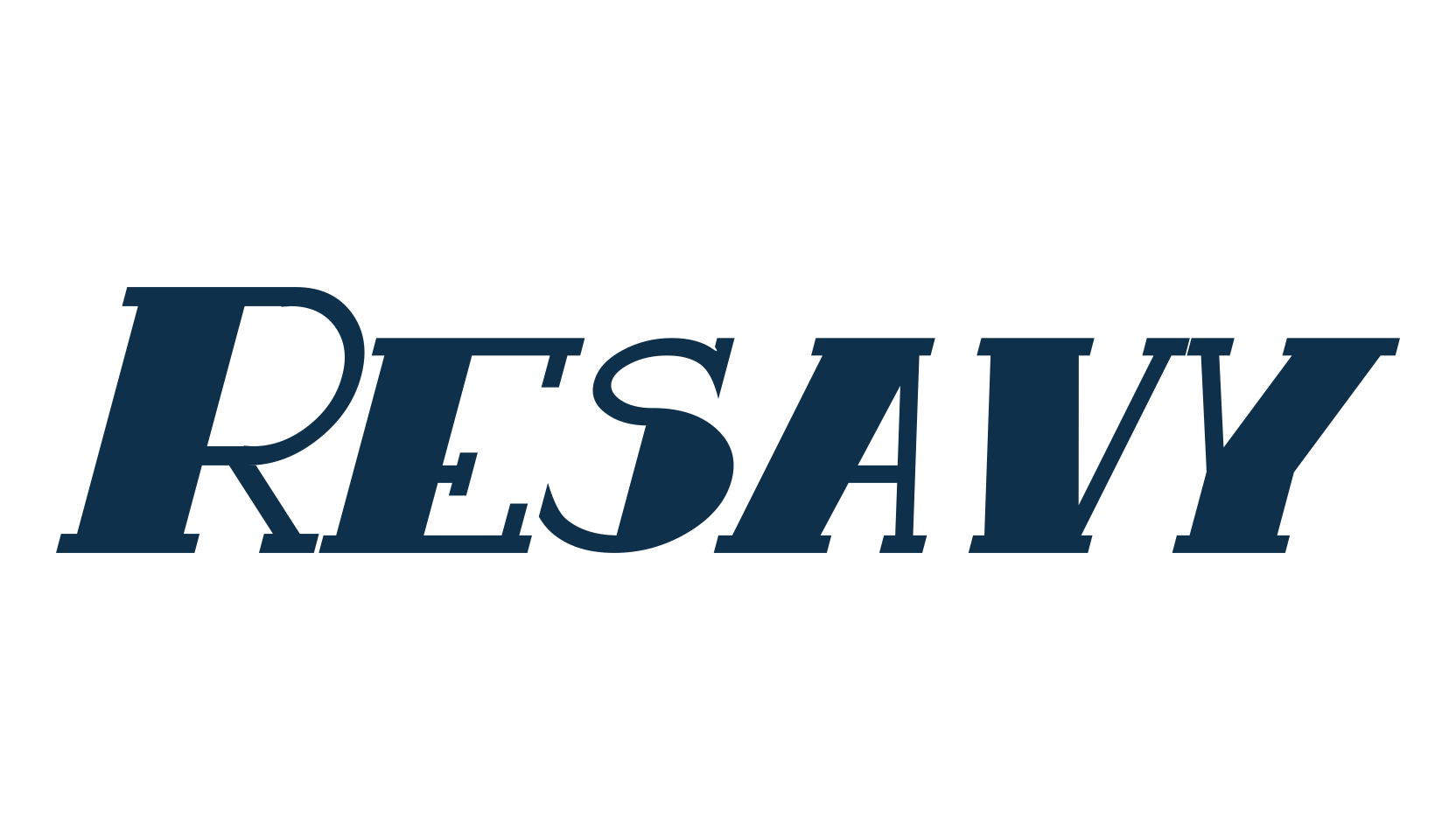 Resavy, retro font preview