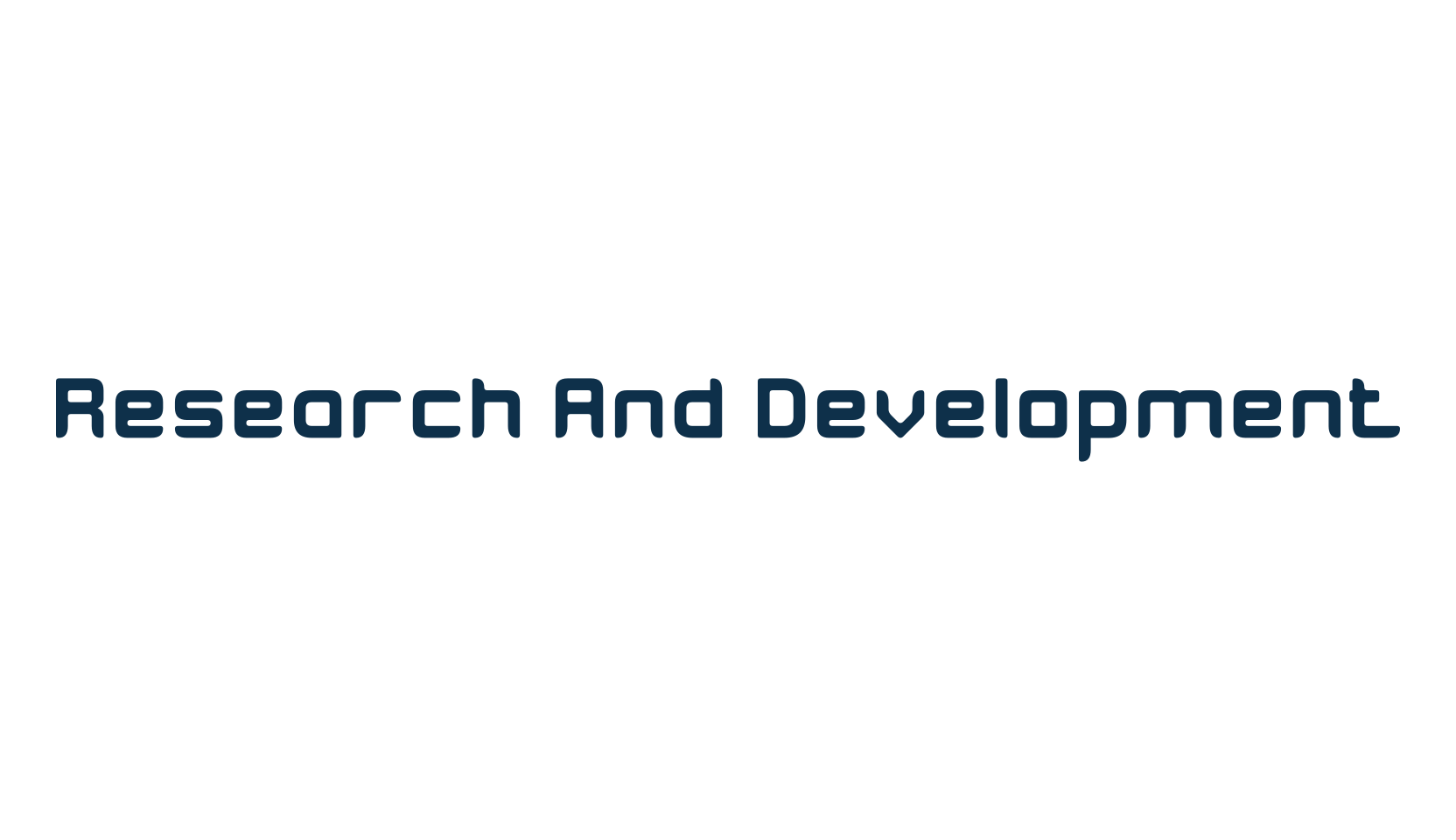 Research And Development, fancy various techno sci-fi font preview