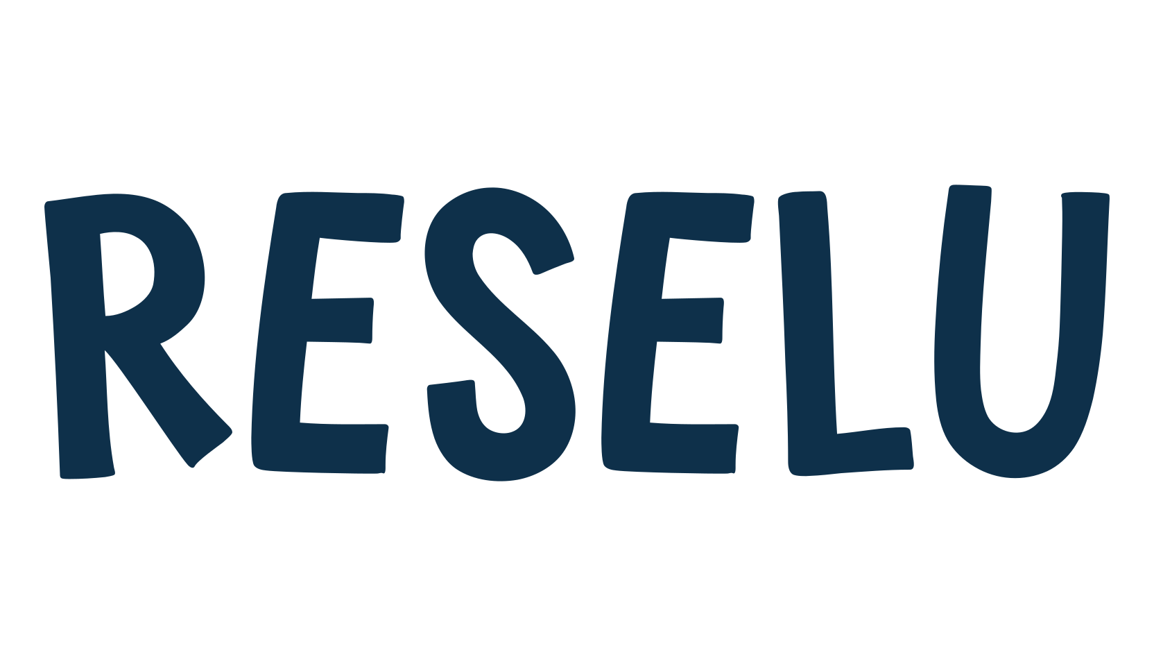 Reselu, cartoon font preview