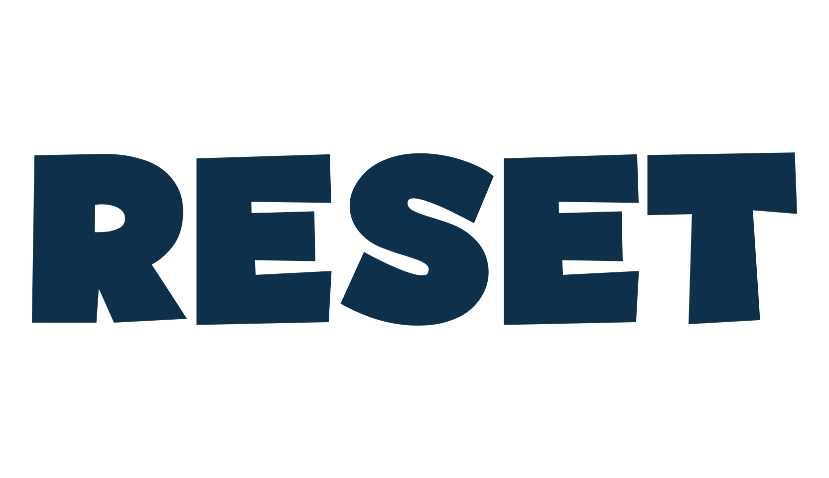 Reset, cartoon font preview