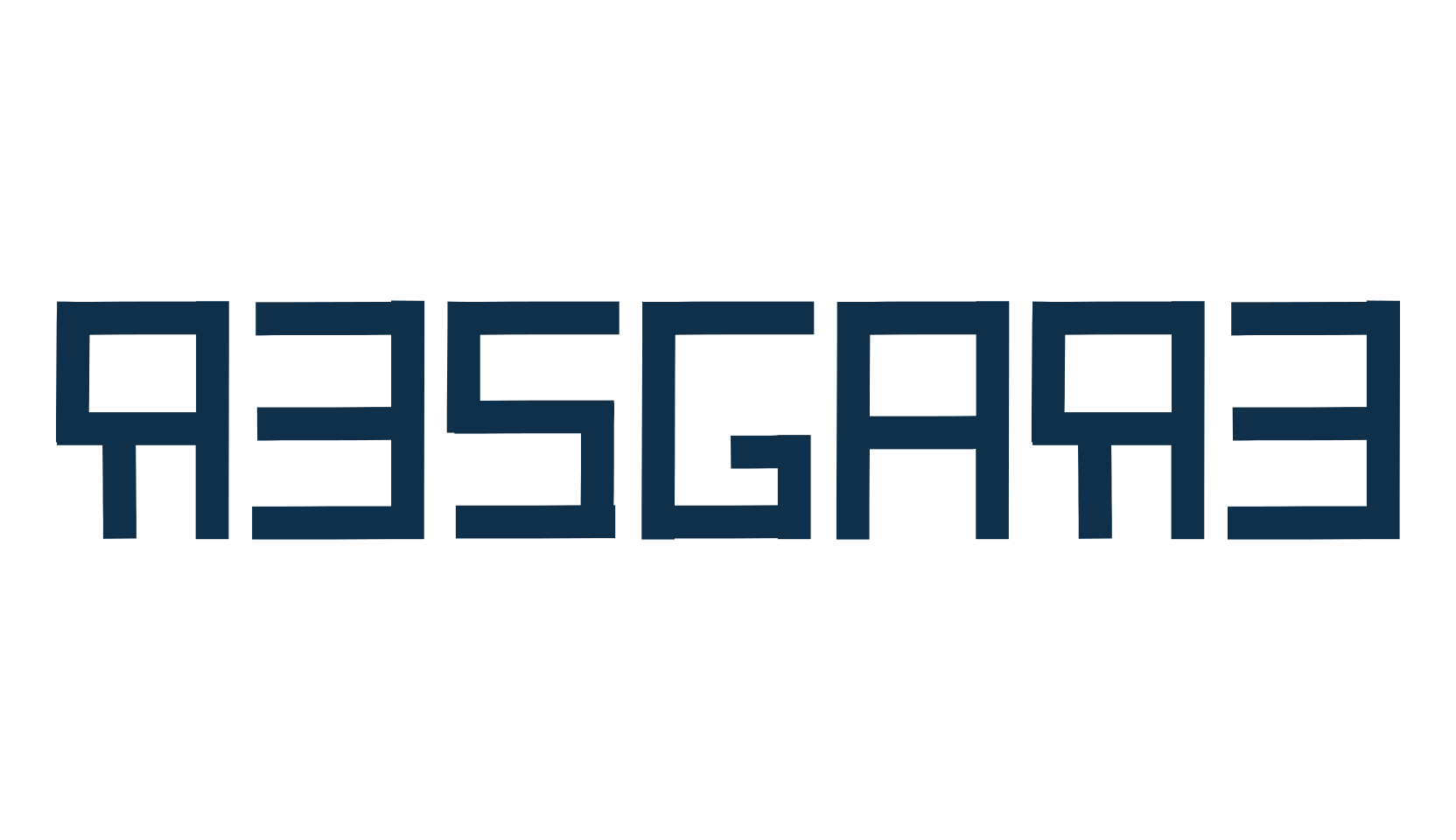 Resgare, techno square sci-fi font preview