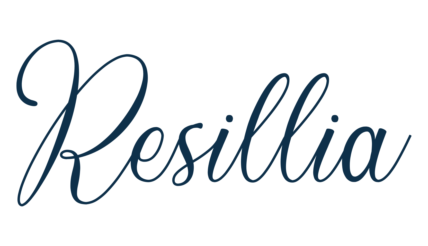 Resillia, script calligraphy fancy decorative font preview