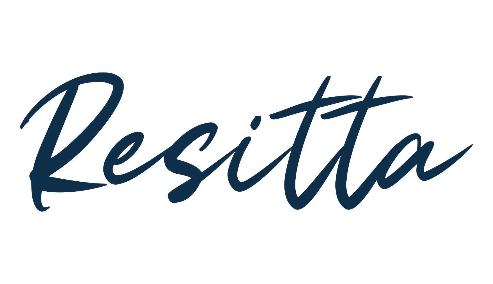 Resitta, handwriting font preview