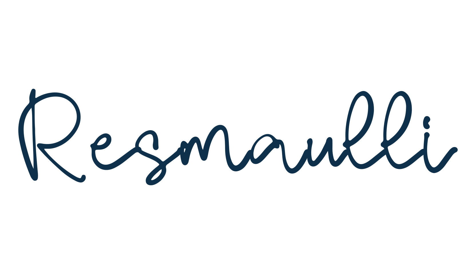Resmaulli, handwriting font preview