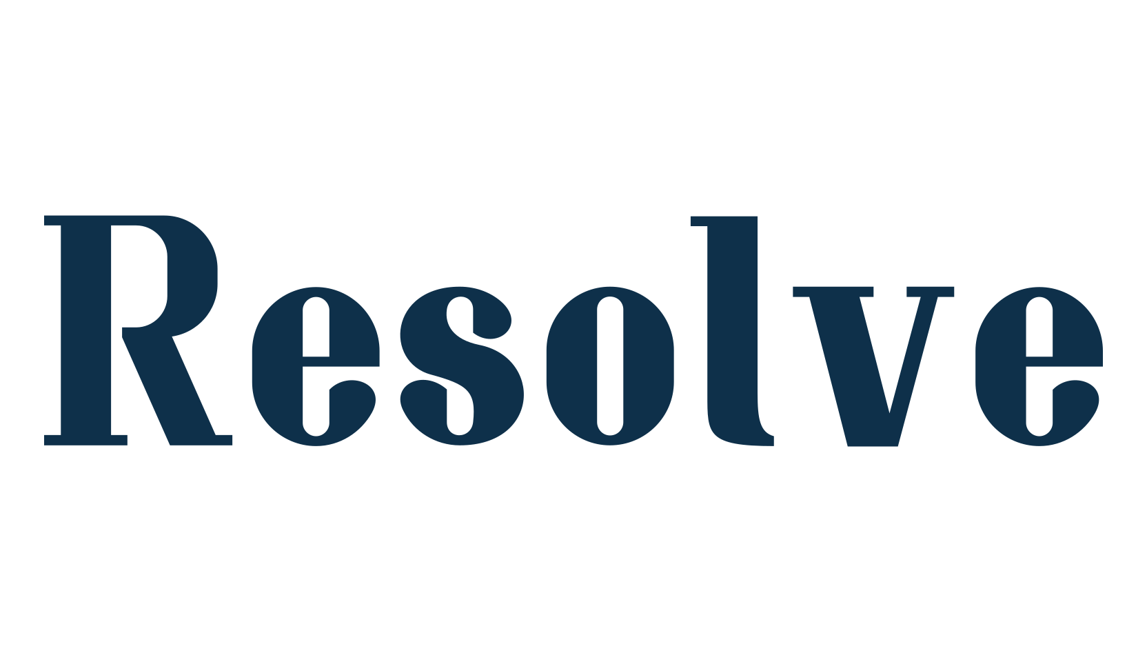 Resolve, serif font preview