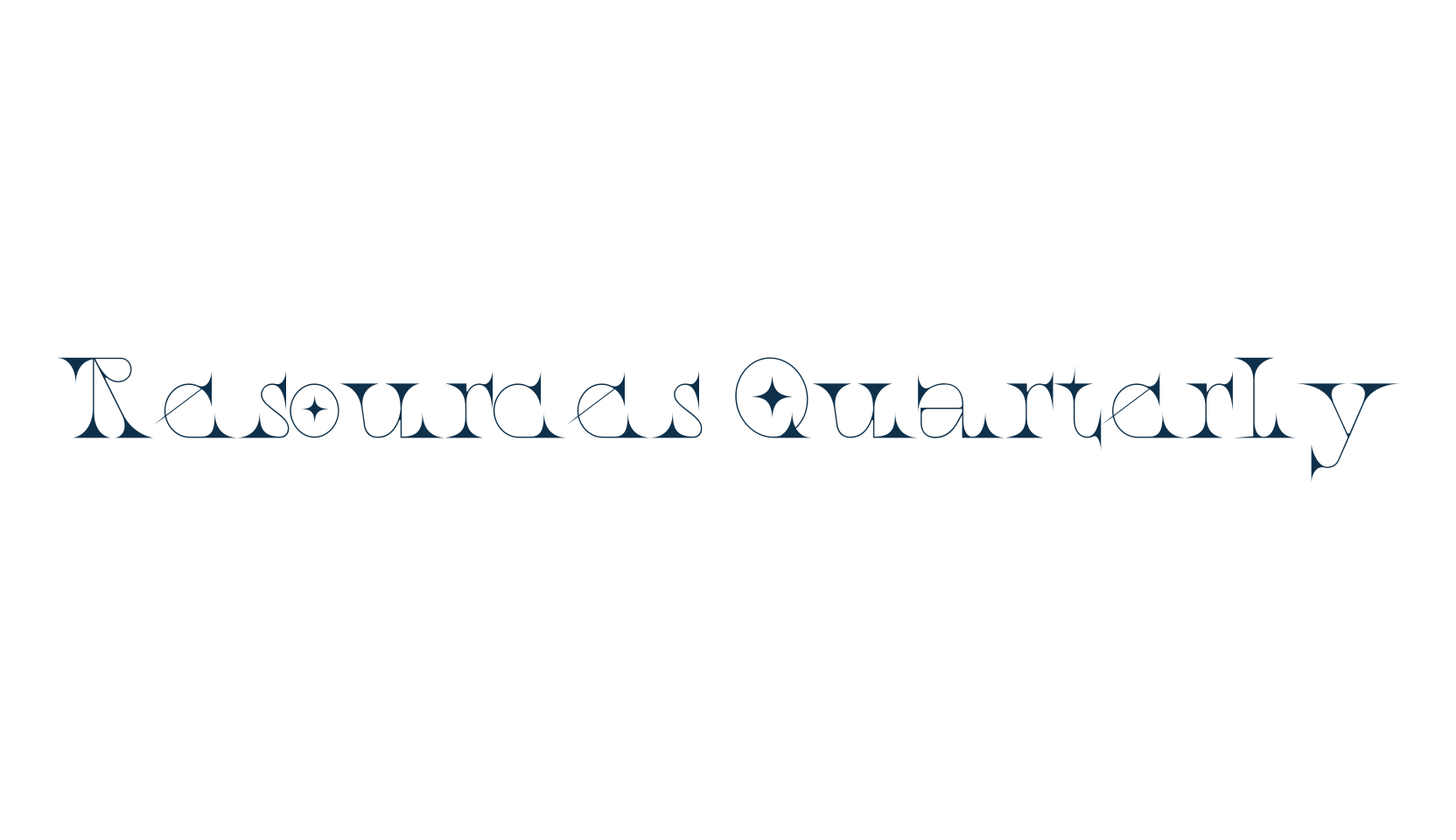 Resources Quarterly, various font preview