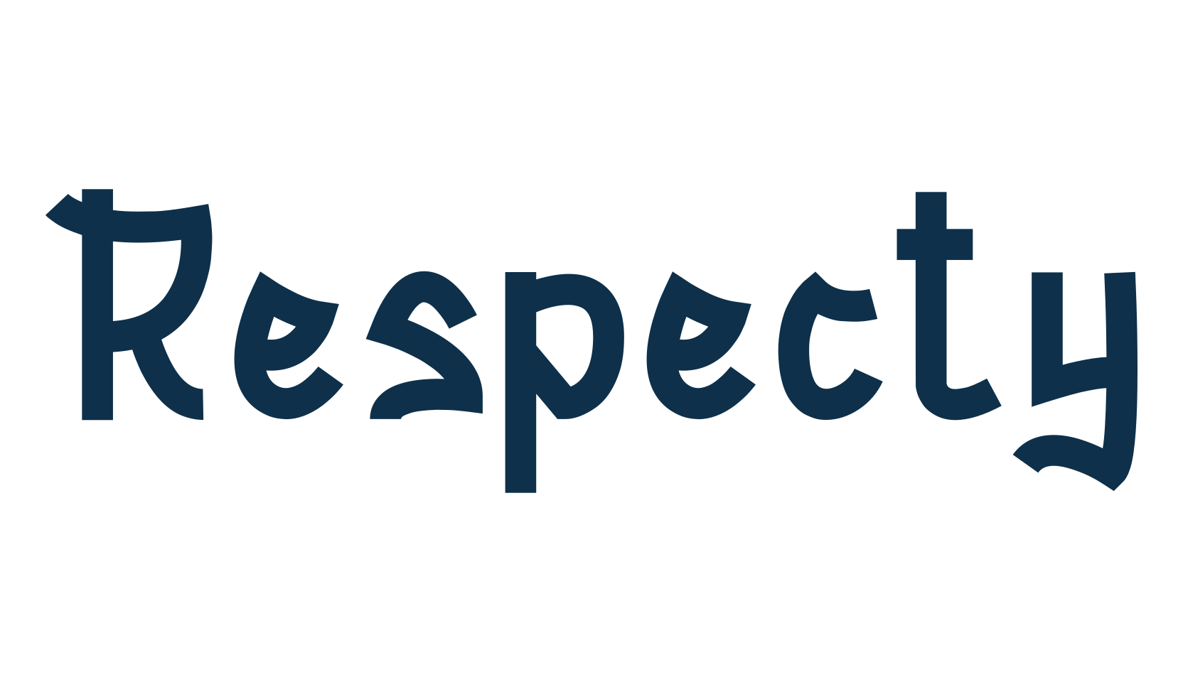 Respecty, fancy various decorative font preview