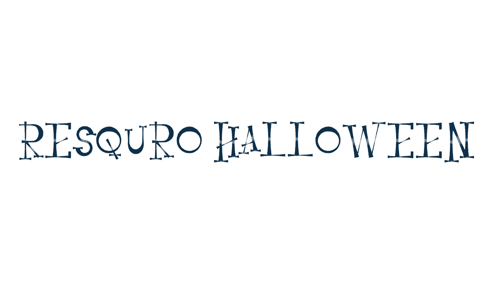 Resquro Halloween, fancy decorative font preview