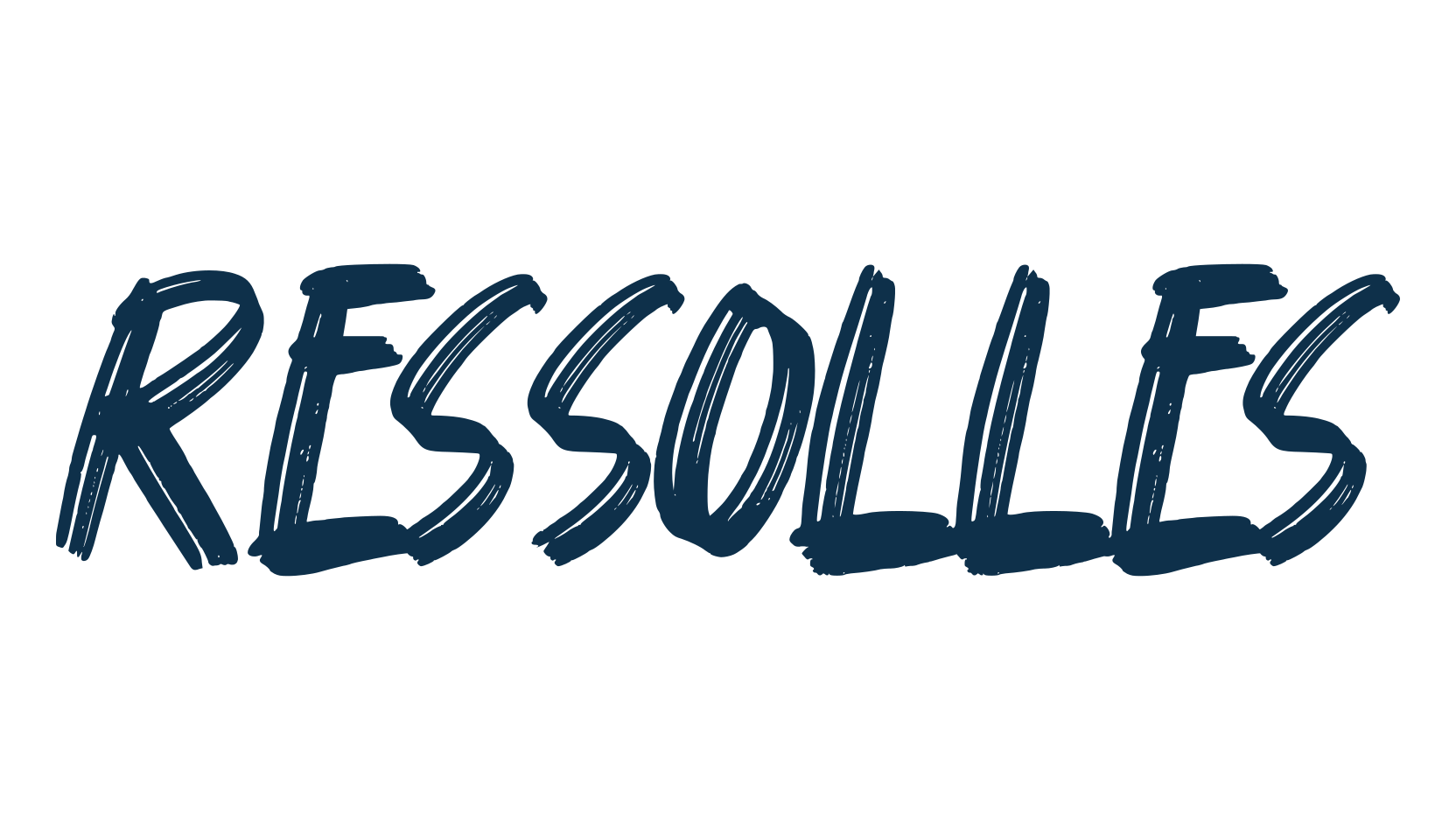 Ressolles, brush font preview