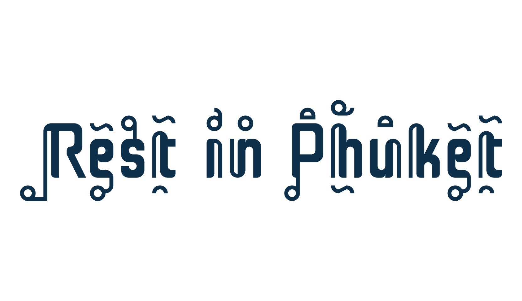 Rest in Phuket, various font preview