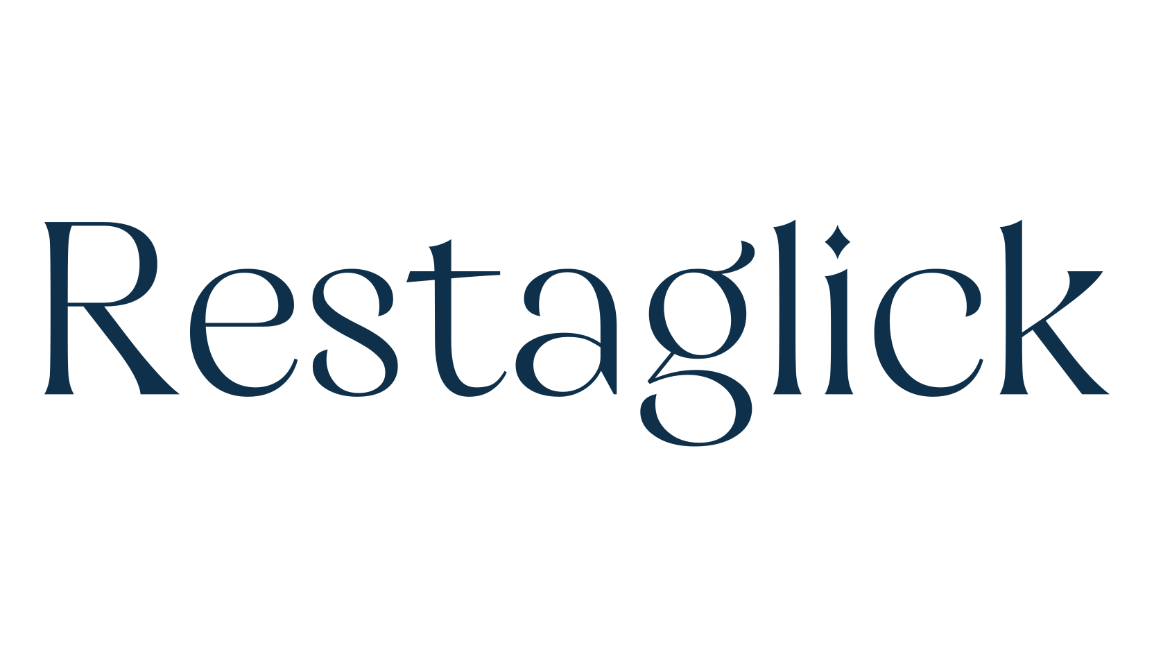 Restaglick, basic serif font preview